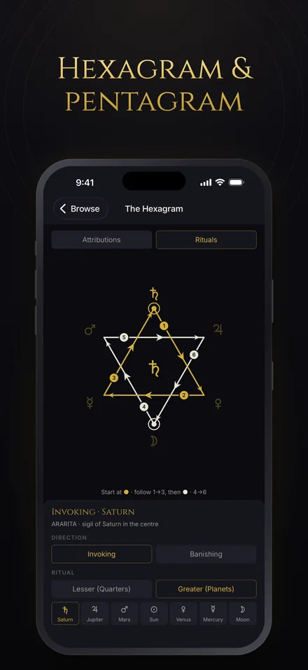 Hexagram & pentagram